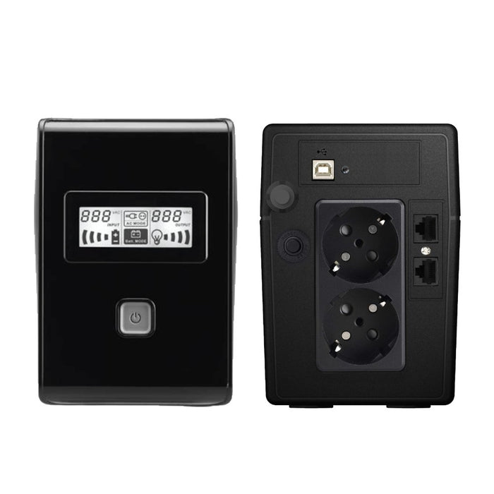 EAN 5605922011988 - Phasak Esential sistema de alimentación ininterrumpida (UPS) Línea interactiva 0,65 kVA 360 W 2 salidas A imagen 2