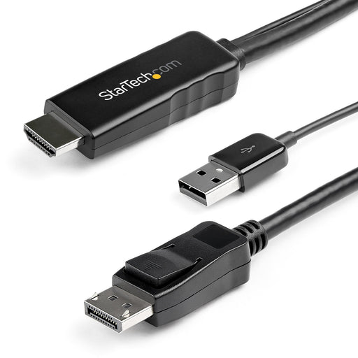 EAN 0065030885119 - StarTech.com HD2DPMM2M adaptador de cable de vídeo HDMI tipo A (Estándar) Negro imagen 1