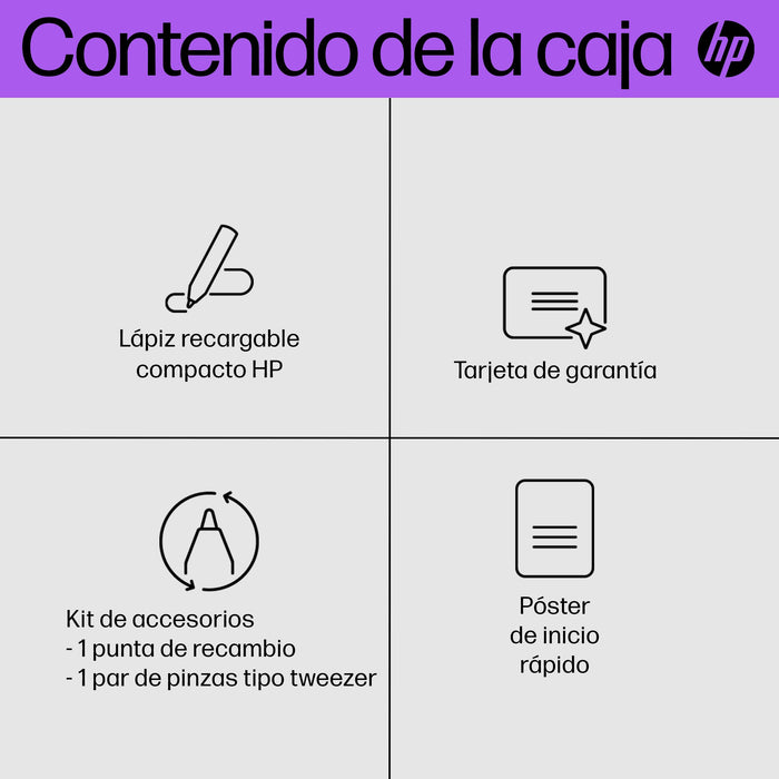 EAN 0196337930711 - HP Slim Rechargeable Pen lápiz digital 13,9 g Negro imagen 5