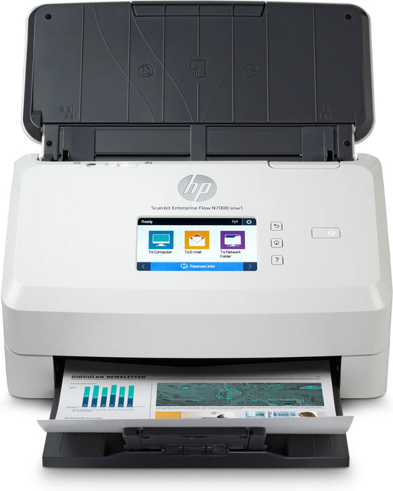 EAN 0193808948282 - HP Scanjet Enterprise Flow N7000 Escáner alimentado con hojas 600 x 600 DPI A4 Blanco imagen 1