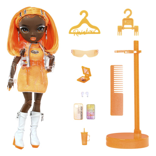 EAN 0035051583127 - Rainbow High Orange Fashion Doll -Michelle St. Charles imagen 2