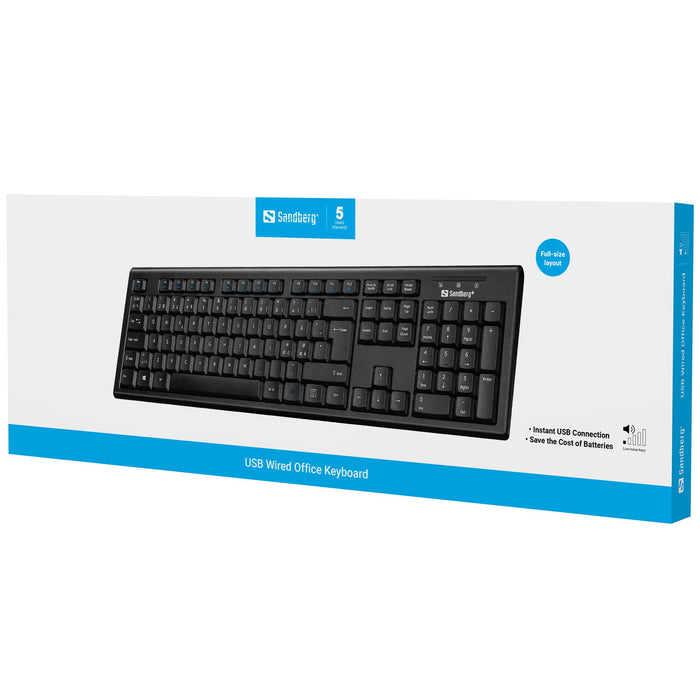 EAN 5705730631108 - Sandberg 631-10 teclado Oficina QWERTY Nórdico Negro imagen 3