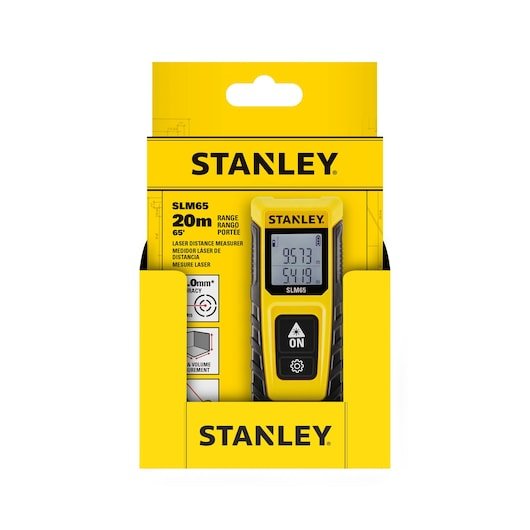 EAN 3253560770655 - Stanley SLM65 Medidor láser de distancias Negro, Amarillo 20 m imagen 25