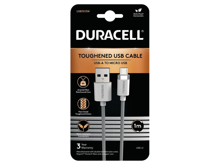 EAN 5056304310302 - Duracell USB7013W cable USB Blanco imagen 1