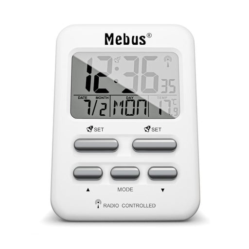 EAN 4007218258007 - Mebus 25800 despertador Reloj despertador digital Blanco imagen 1