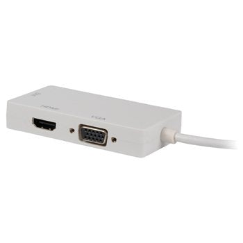 EAN 5412810196425 - Valueline VLMP37465W0.20 adaptador de cable de vídeo 0,2 m Mini DisplayPort VGA + HDMI + DVI Blanco imagen 3