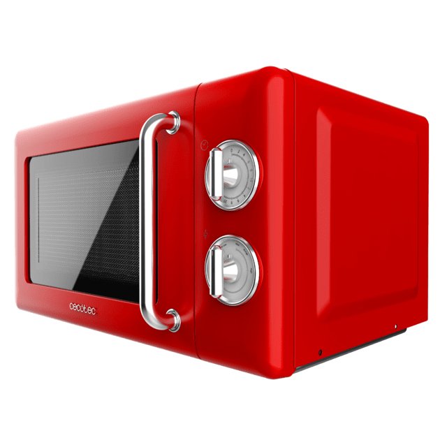 EAN 8435484017053 - Cecotec 01705 microondas Rojo Solo microondas Encimera 20 L 700 W imagen 2