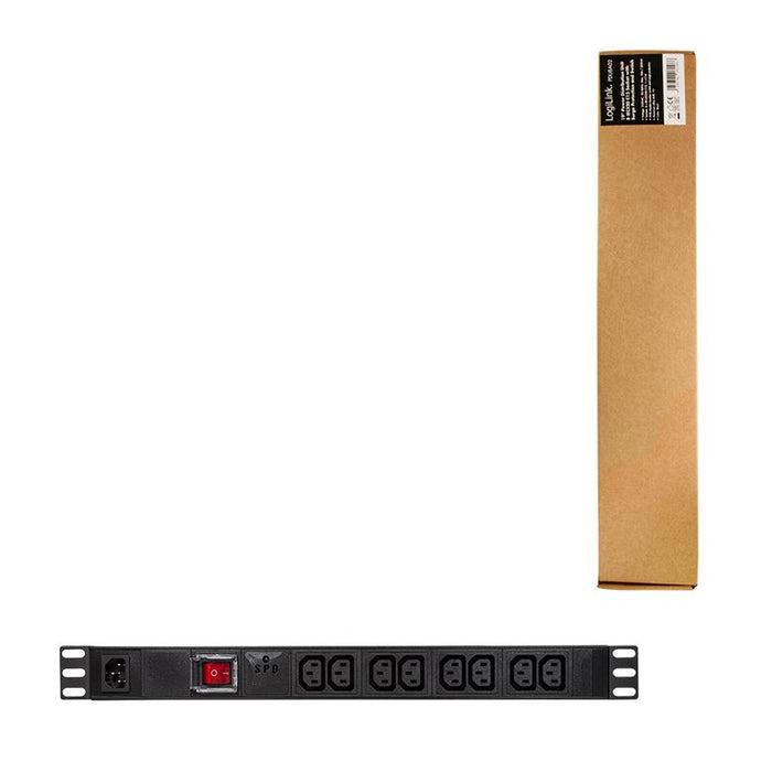 EAN 4052792060966 - LogiLink PDU8A02 unidad de distribución de energía (PDU) 8 salidas AC 1U Negro imagen 5