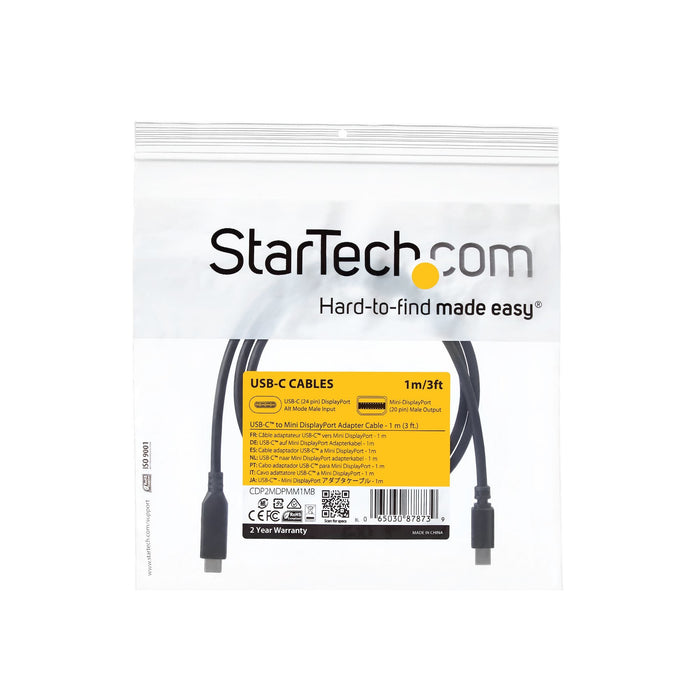 EAN 0065030878739 - StarTech.com CDP2MDPMM1MB adaptador de cable de vídeo USB Tipo C imagen 6