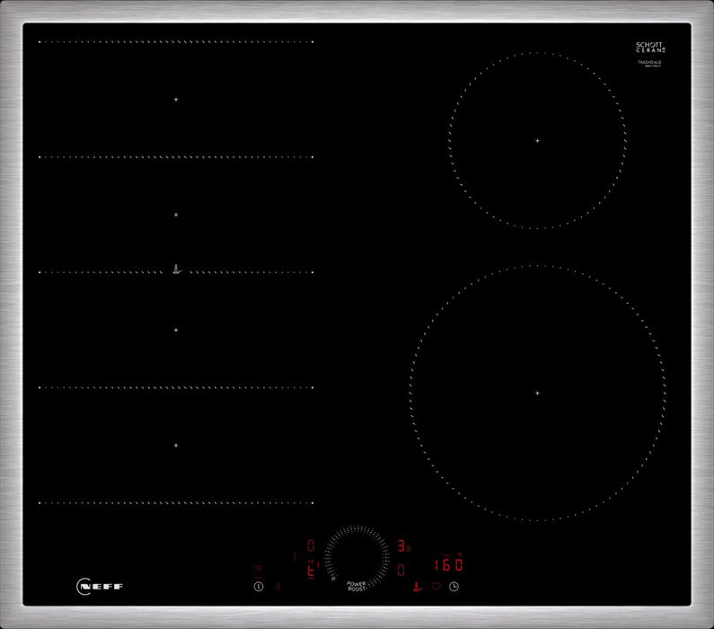 EAN 4242004273165 - Neff T66SHE4L0 hobs Negro, Acero inoxidable Integrado 60 cm Con placa de inducción 4 zona(s) imagen 1