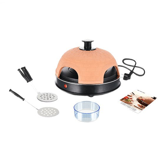 EAN 7333282001285 - Emerio PO-115985 fabricante de pizza y hornos 4 Pizza(s) 900 W Negro, Naranja imagen 1