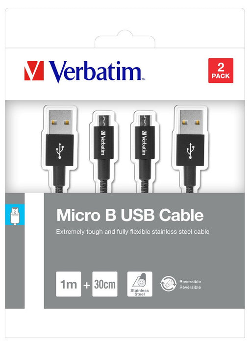 EAN 0023942488750 - Verbatim 48875 cable USB USB 3.2 Gen 1 (3.1 Gen 1) 1 m Micro-USB A USB A Negro imagen 3