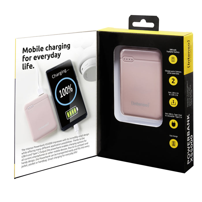 EAN 4034303028313 - Intenso XS5000 Polímero de litio 5000 mAh Rosa imagen 3