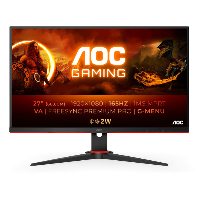 EAN 4038986129893 - AOC 27G2SAE/BK pantalla para PC 68,6 cm (27") 1920 x 1080 Pixeles Full HD LED Negro, Rojo imagen 1