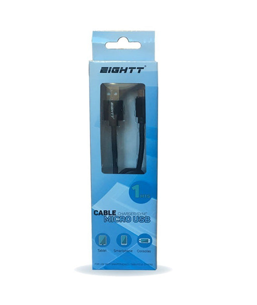 EAN 8425402170892 - Eightt ECM-1B cable USB USB 2.0 1 m USB A Micro-USB B Negro imagen 2
