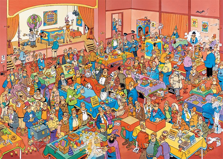 EAN 8710126190722 - Jan van Haasteren The Magic Fair 1000 pcs Puzzle rompecabezas 1000 pieza(s) Cómics imagen 2
