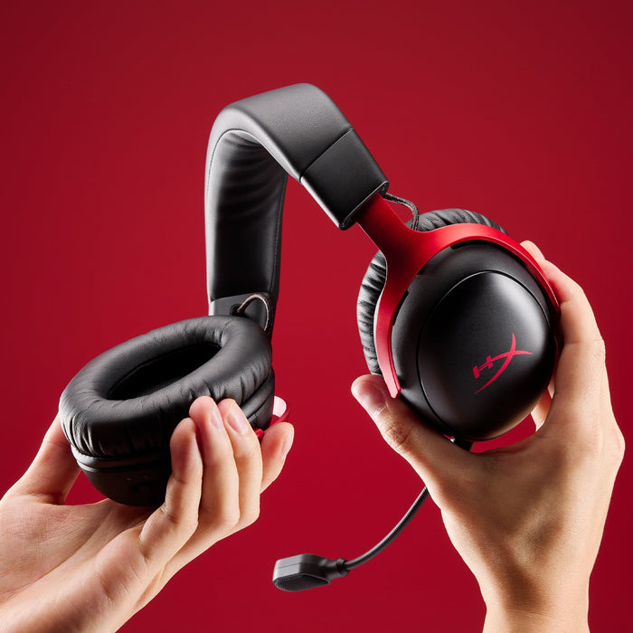 EAN 0198415435569 - HyperX Cloud III S Wireless Black-Red Gaming Headset Inalámbrico Diadema Juego Bluetooth Negro, Rojo imagen 8