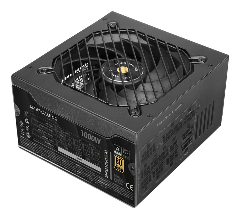 EAN 8435693110125 - Mars Gaming MPB1000SIM unidad de fuente de alimentación 1000 W 24-pin ATX ATX Negro imagen 3