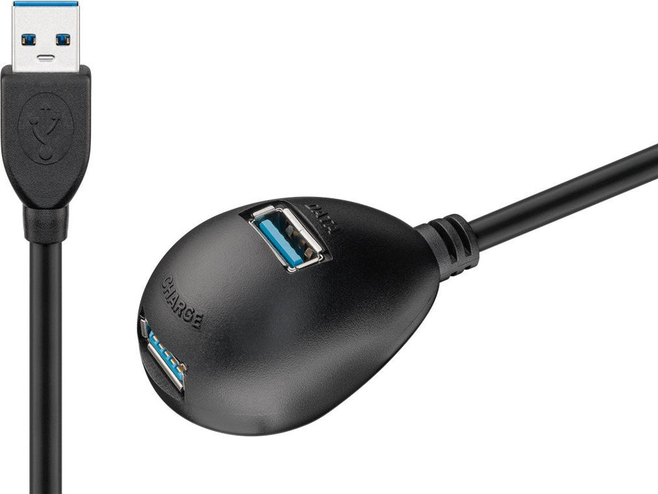 EAN 4040849959189 - Goobay 95918 hub de interfaz USB 3.2 Gen 1 (3.1 Gen 1) Type-A 5000 Mbit/s Negro imagen 1