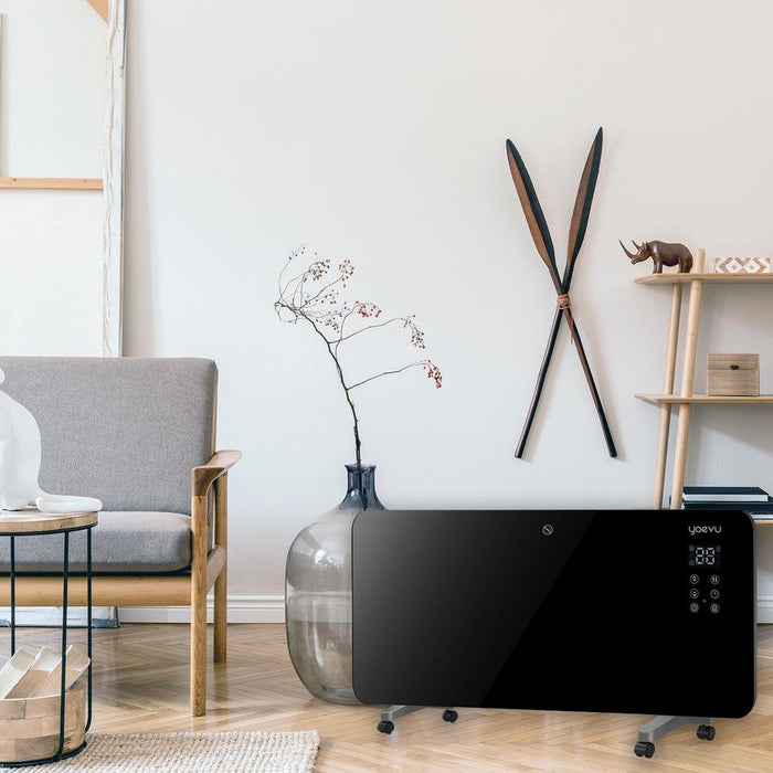 EAN 8436583237991 - Yoevu YV-1500GB calefactor eléctrico Interior Negro 1500 W Calefactor eléctrico de cuarzo imagen 5