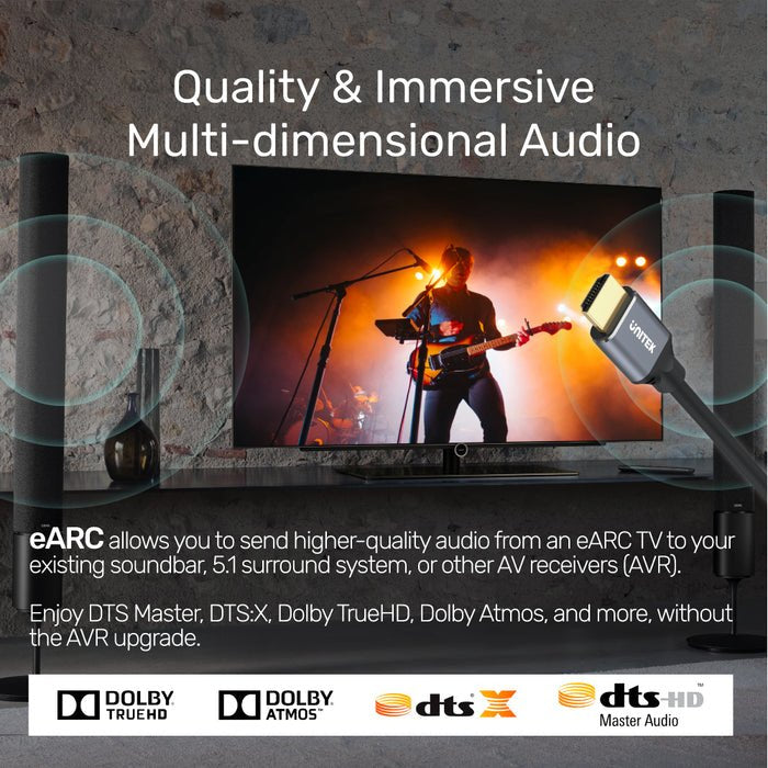 EAN 4894160047540 - UNITEK C140W cable HDMI 5 m HDMI tipo A (Estándar) Negro imagen 8