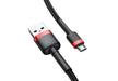 EAN 6953156280373 - Baseus Cafule cable USB 2 m USB A Micro-USB A Negro, Rojo imagen 4