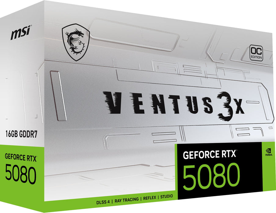 EAN 4711377292542 - MSI VENTUS GEFORCE RTX 5080 16G 3X OC WHITE tarjeta gráfica NVIDIA 16 GB GDDR7 imagen 2