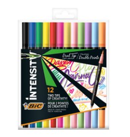 EAN 3086123681538 - BIC Intensity Dual Brush Fasermaler marcador 12 pieza(s) Punta de pincel Negro, Azul, Verde, Azul claro,  imagen 1