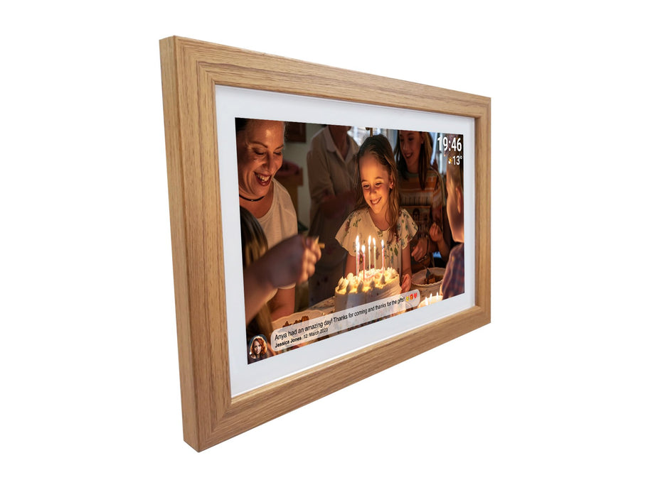 EAN 5706751075384 - Denver PFF-1543LW marco fotográfico digital Marrón claro 39,6 cm (15.6") Pantalla táctil Wifi imagen 4