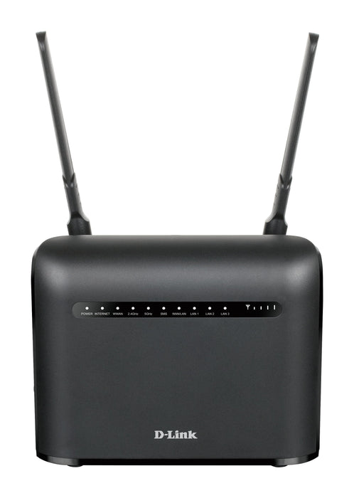 EAN 0790069458989 - D-Link AC1200 router inalámbrico Gigabit Ethernet Doble banda (2,4 GHz / 5 GHz) 4G Negro imagen 1