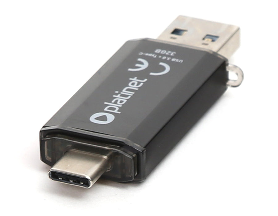 EAN 5907595454513 - Platinet PMFC32B unidad flash USB 32 GB USB Type-A / USB Type-C 3.2 Gen 1 (3.1 Gen 1) Negro imagen 2