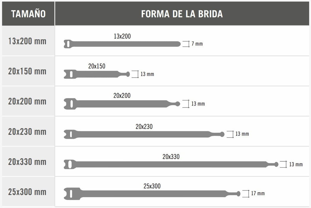 EAN 8412355643016 - Velcro ONE-WRAP presilla Brida reutilizable Polipropileno (PP), Velcro Negro 25 pieza(s) imagen 4