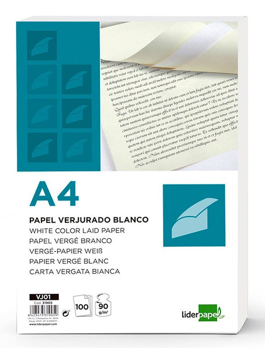 EAN 8423473319059 - Liderpapel VJ01 papel para impresora de inyección de tinta A4 (210x297 mm) 100 hojas Blanco imagen 1