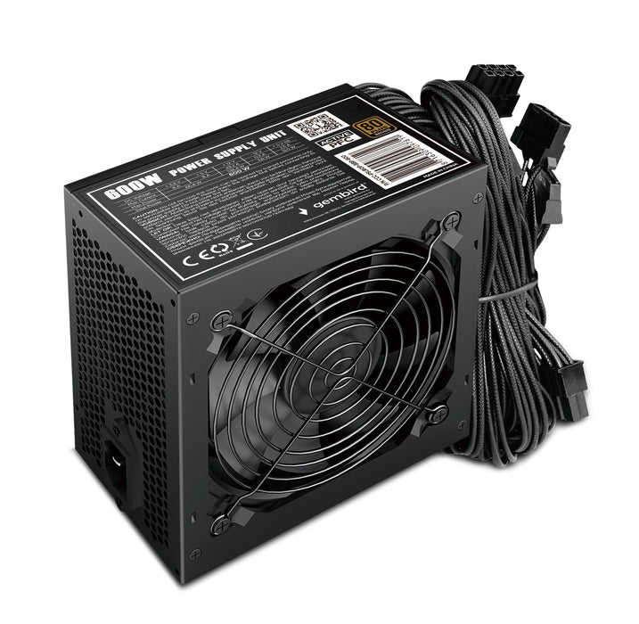 EAN 8716309097819 - Gembird CCC-PSU80P-BBP-600 unidad de fuente de alimentación 600 W 24-pin ATX ATX Negro imagen 1