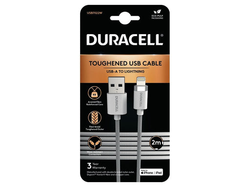 EAN 5056304399956 - Duracell USB7022W cable de conector Lightning Blanco imagen 1