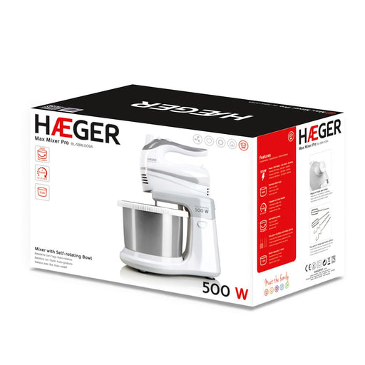 EAN 5608475009471 - Haeger BL-5BW.009A batidora Batidora de varillas 500 W Blanco imagen 2
