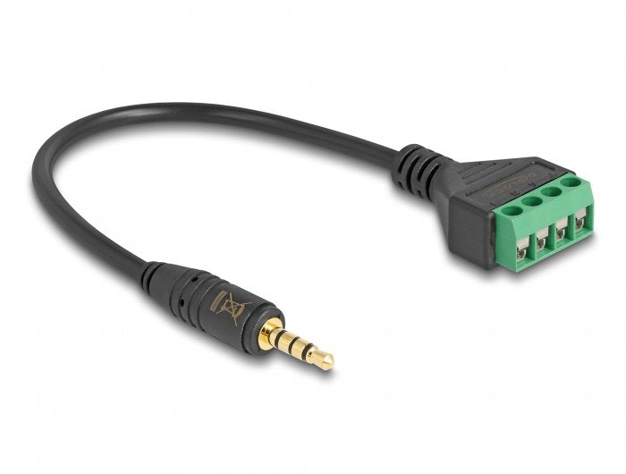 EAN 4043619662685 - DeLOCK 66268 cable de audio 0,2 m 3,5mm Terminal Negro, Verde imagen 2