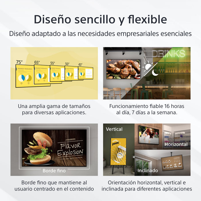 EAN 4548736156258 - Sony FW-55EZ20L pantalla de señalización Pantalla plana para señalización digital 139,7 cm (55") LED Wifi imagen 3