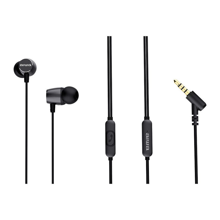 EAN 8435256900330 - Aiwa ESTM-30BK auricular y casco Auriculares Alámbrico Dentro de oído Llamadas/Música/Deporte/Uso diario  imagen 2