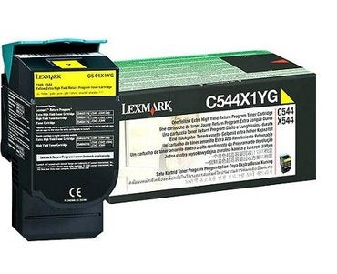 EAN 0734646083560 - Lexmark C544, X544 Yellow Extra High Yield Return Programme Toner Cartridge (4K) cartucho de tóner Origin imagen 1