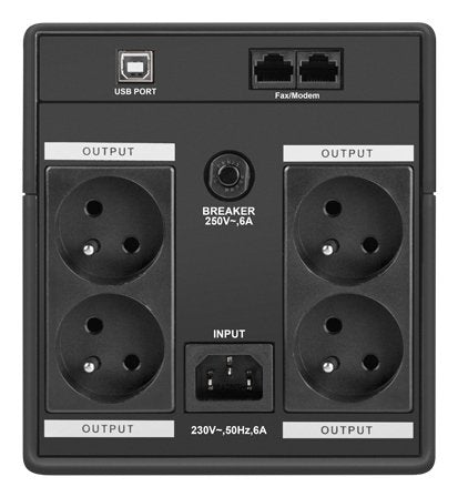 EAN 5901969406528 - Armac H/1000E/LED sistema de alimentación ininterrumpida (UPS) Línea interactiva 1 kVA 4 salidas AC imagen 6