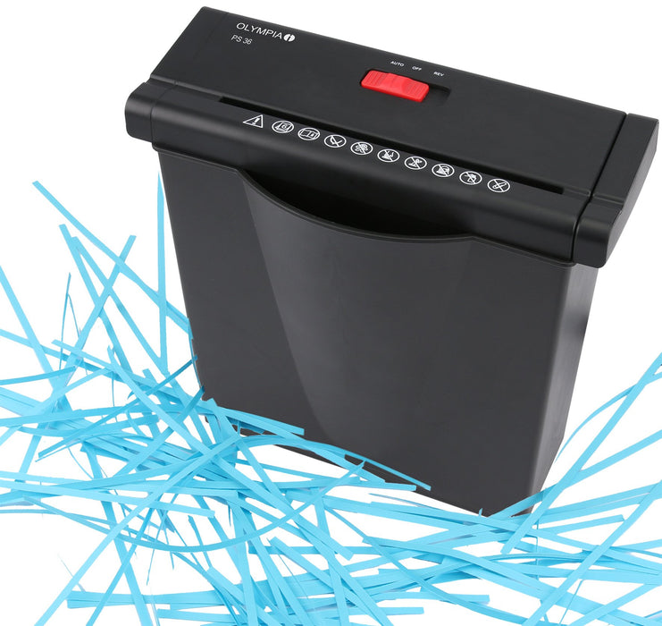 EAN 4030152027064 - Olympia PS 36 triturador de papel Corte en tiras 34 cm Negro imagen 2
