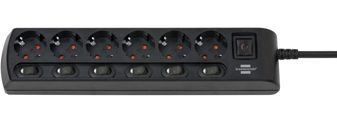 EAN 4007123667482 - Brennenstuhl 1153110116 base múltiple 2 m 6 salidas AC Interior Negro imagen 1