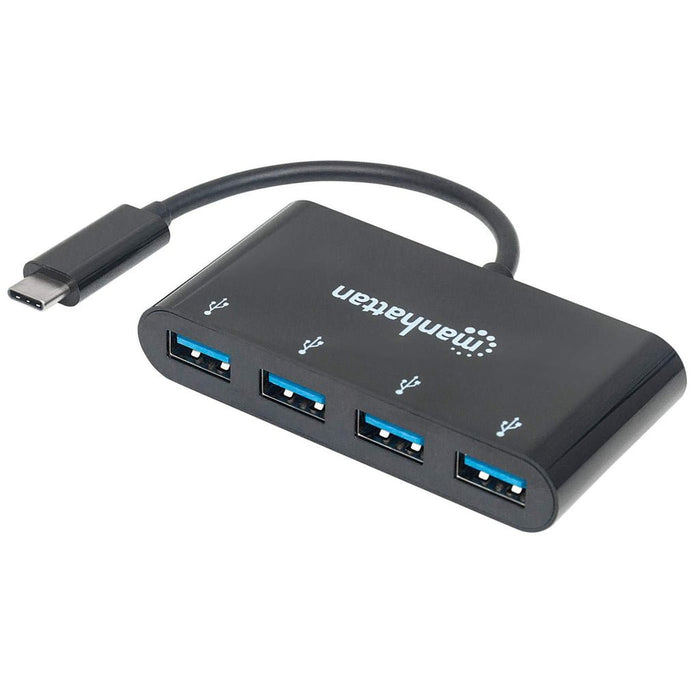 EAN 0766623162746 - Manhattan 162746 hub de interfaz USB 3.2 Gen 1 (3.1 Gen 1) Type-C 5000 Mbit/s Negro imagen 1