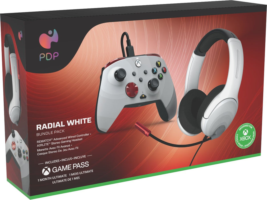 EAN 0708056070304 - PDP 049-026-RWB mando y volante Rojo, Blanco USB Gamepad PC, Xbox One, Xbox Series S, Xbox Series X imagen 2