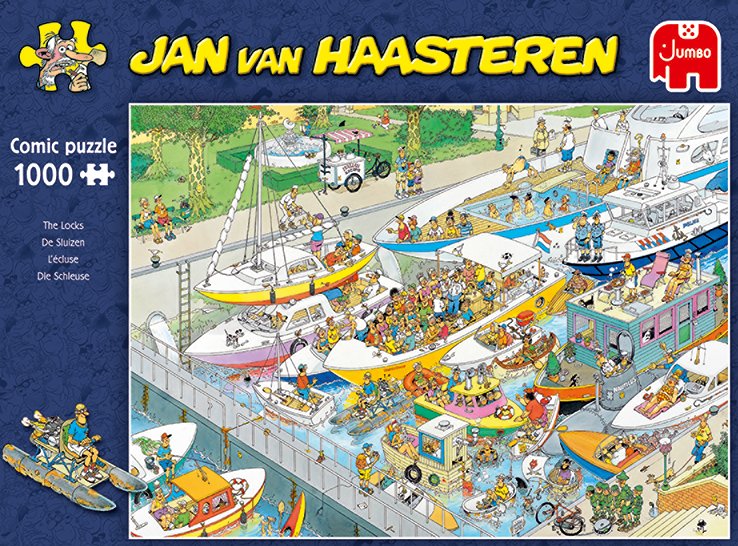 EAN 8710126190678 - Jan van Haasteren The Locks 1000 pcs Puzzle rompecabezas 1000 pieza(s) Cómics imagen 6