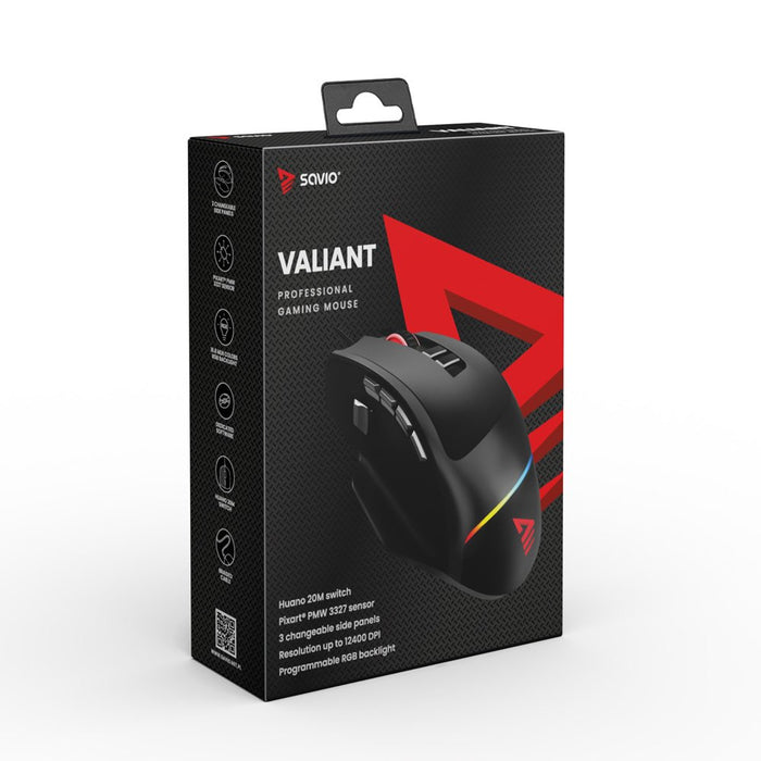 EAN 5901986047414 - Savio Valiant gaming mouse RGB Negro imagen 9