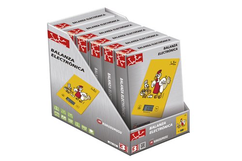 EAN 8436584381044 - JATA Mod. 731K Amarillo Rectángulo Báscula electrónica de cocina imagen 4