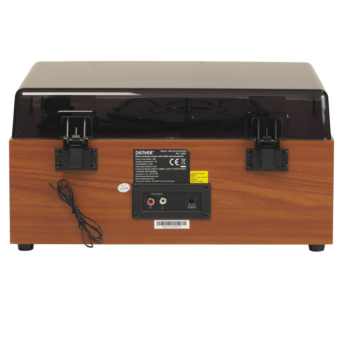 EAN 5706751048791 - Denver MRD-52LIGHTWOOD tocadisco Plata, Madera imagen 3