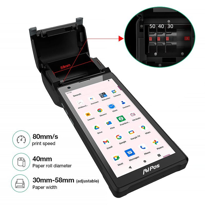 EAN 0729927498225 - AVPos AVP-TC600 ordenador móvil de mano 15,2 cm (6") 1440 x 720 Pixeles Pantalla táctil 430 g Negro imagen 6